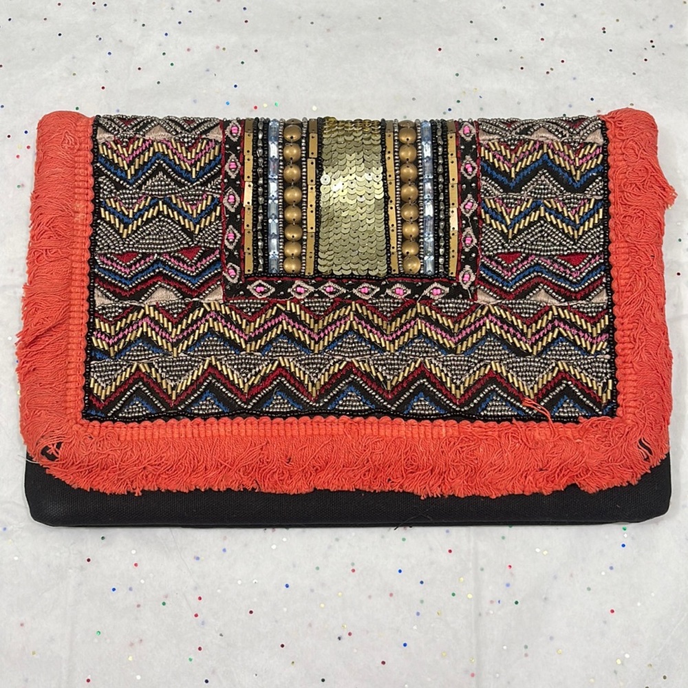 Boho style clutch
